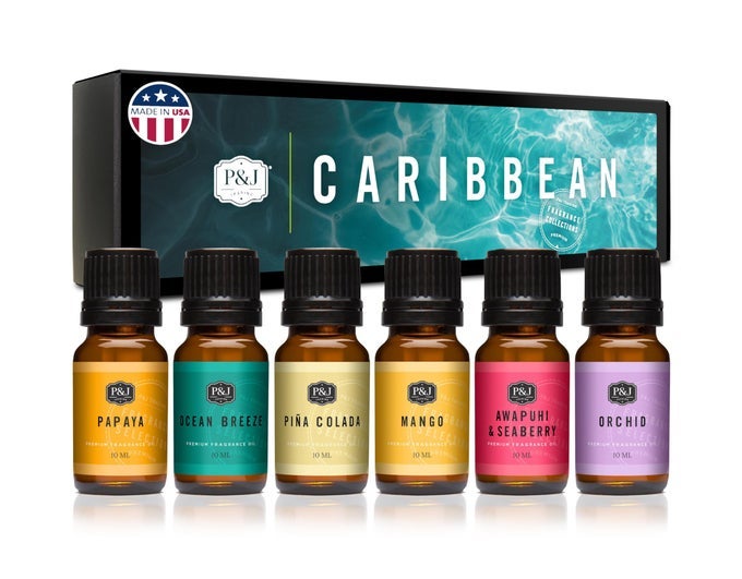 FRAGRANCE OIL CARIBBEAN SET PINA COLADA AWAPUHI SEABERRY PAPAYA MANGO OCEAN BREEZE ORCHID CANDLE SCENTS FOR CANDLE MAKING FRESHIE SCENT SOAP MAKING SUPPLIES DIFFUSER OIL SCENTS