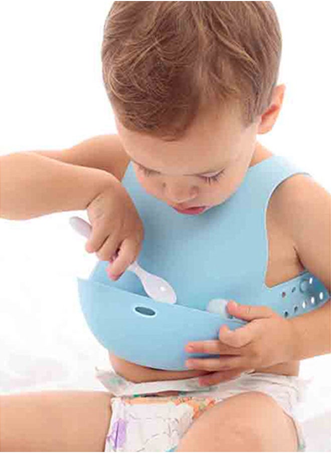 Minikoioi Flexi Baby Bib - Blue  - Image 5