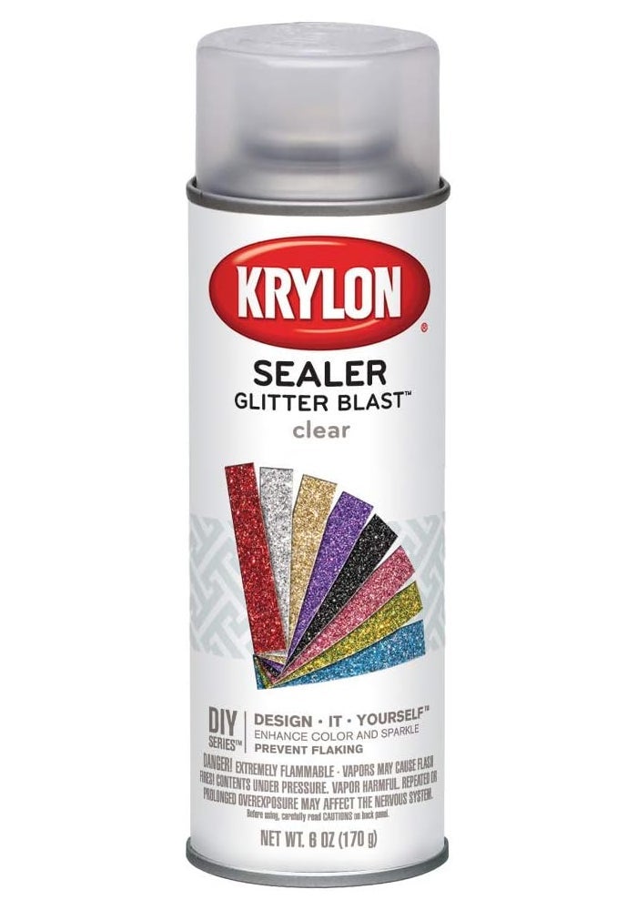 KRYLON رذاذ طلاء كريلون جلتر بلاست الشفاف، 6 أونصات - يجف بسرعة، لمسة نهائية متينة لمشاريع الحرف اليدوية - Image 1