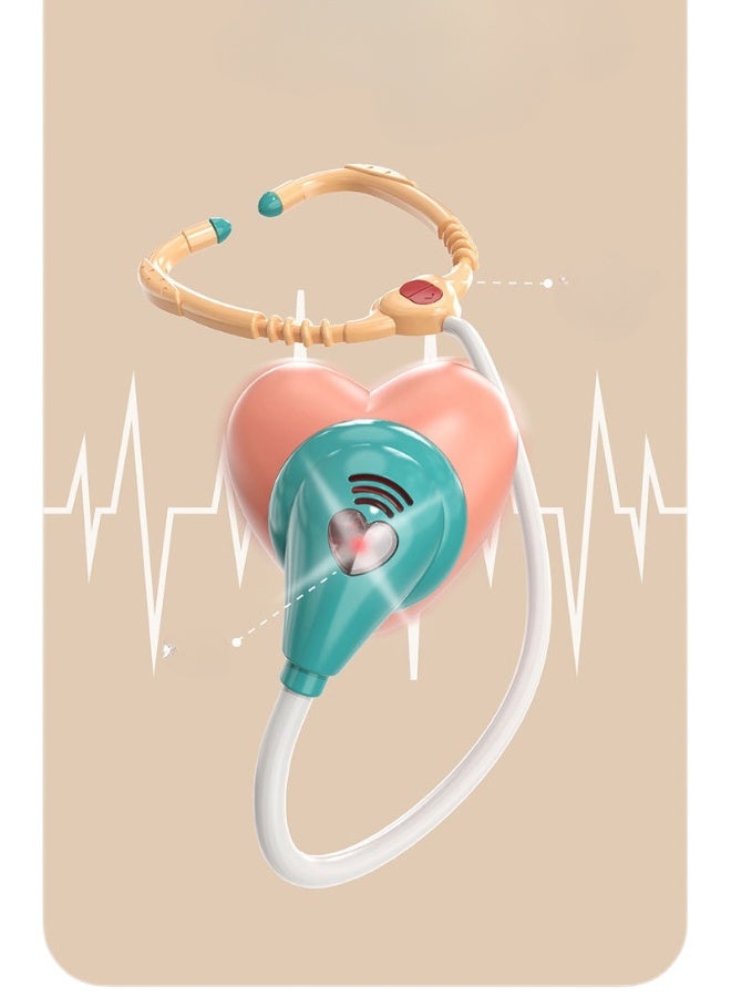 هاهالاند 26 قطعة مجموعة عربة طبية للعب التمثيلي، عربة لعب تمثيل دور الطبيب مع قضيب قياس الطول القابل للتمديد، مجموعة مستشفى محاكاة للعب الإبداعي، هدية تعليمية للأطفال - Image 4
