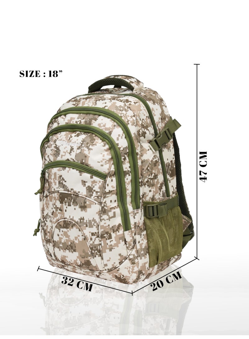 President Premium military backpack 18" inch waterproof with large capacity, Multifunction for Traveling, luggage, and Sports Model-81310 ( RED) - Image 5