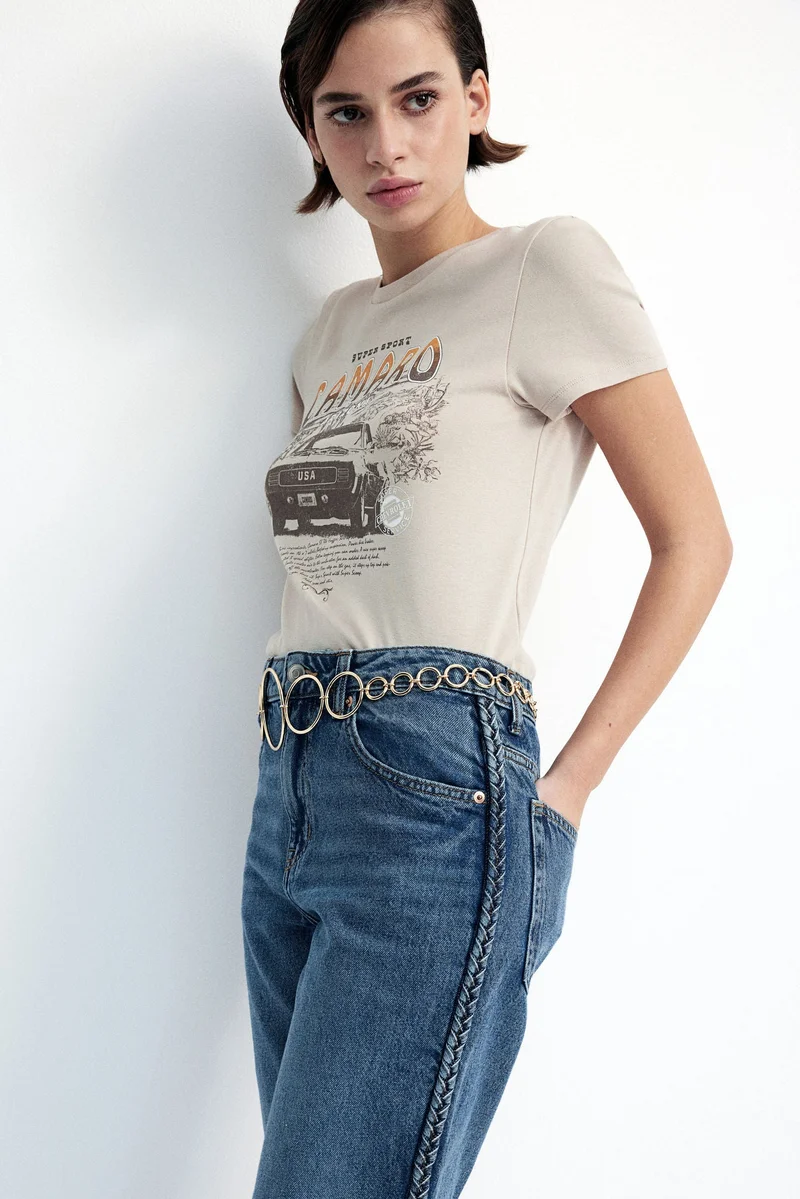 H&M Straight High Ankle Jeans