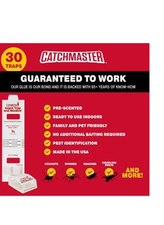 Catchmaster Spider & Insect Glue Traps 30-Pk, Brown Recluse Spider Traps, Adhesive Cockroach Killer Glue Boards, Cricket Sticky Traps, Indoor Roach Trap for Home, Garage & Shed, Pet Safe Pest Control - pzsku/ZD4513D92548BD32C2514Z/45/_/1717763572/f4b52b22-6702-4624-8ee3-51acfb2c3429