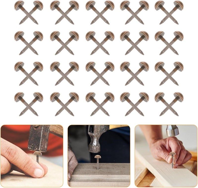 Hemobllo 20pcs Upholstery Tacks Decorative Furniture Nails for Sofa and Projects Antique Style for Furniture Decor - Image 2
