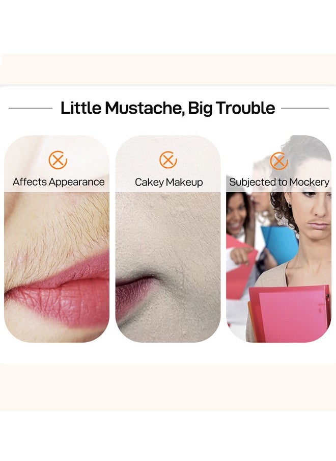 JoyPretty 60s Upper Lip Hair Removal Cream, Hair Removal Cream For Upper Lip Face And Chin Fast And Gentle With 30X Delay Hair Growth Moisturizing Hair Removal With Almond Oil And Aloe Vera Extract 20g  - Image 3