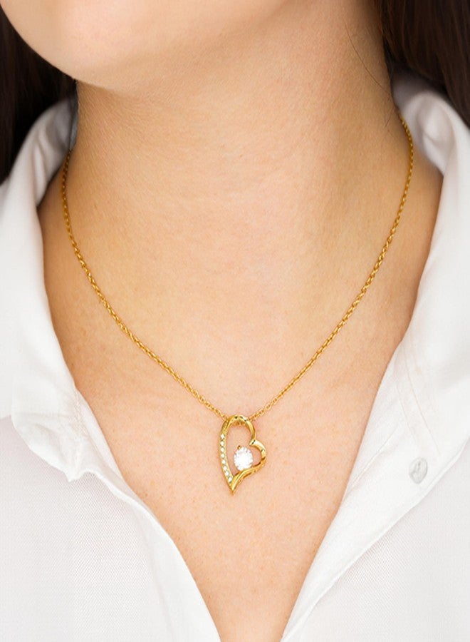 LUXUS™ Love Heart Necklace for My Queen - 18K Gold Finish, Inspirational Jewelry for Wife or Girlfriend, Empowering Message Pendant, Thoughtful Gift for Her (Luxury Gift Box) - Image 5
