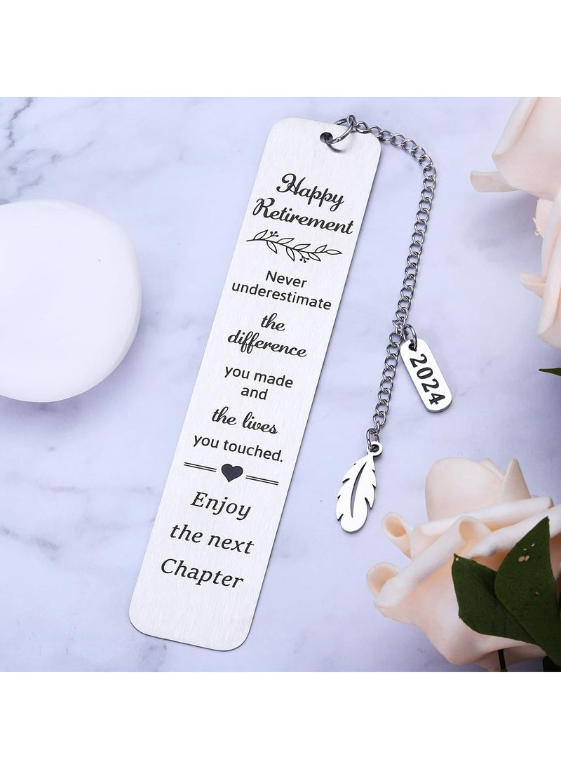 Oasisgalore Retirement Gifts for Women Men，Bookmarks for Book Lovers Bookmark  - Image 2