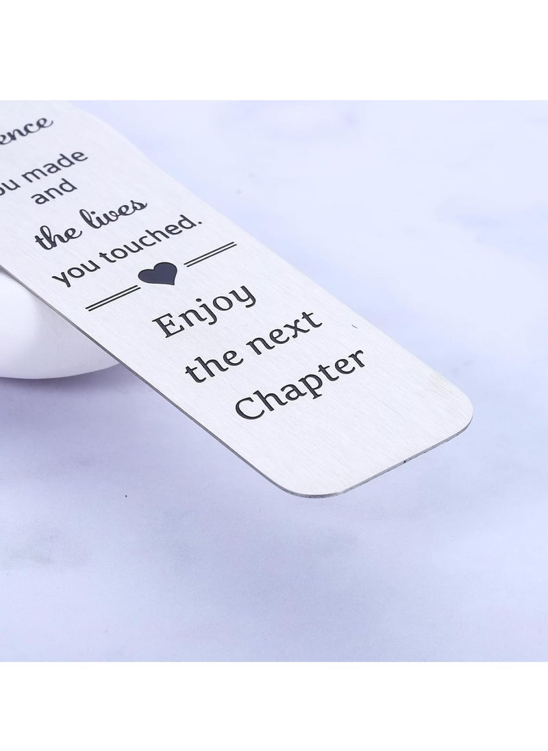 Oasisgalore Retirement Gifts for Women Men，Bookmarks for Book Lovers Bookmark  - Image 3