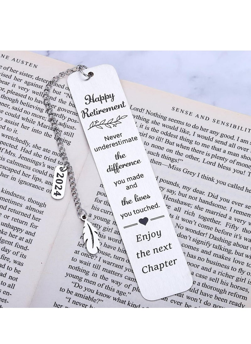 Oasisgalore Retirement Gifts for Women Men，Bookmarks for Book Lovers Bookmark  - Image 4