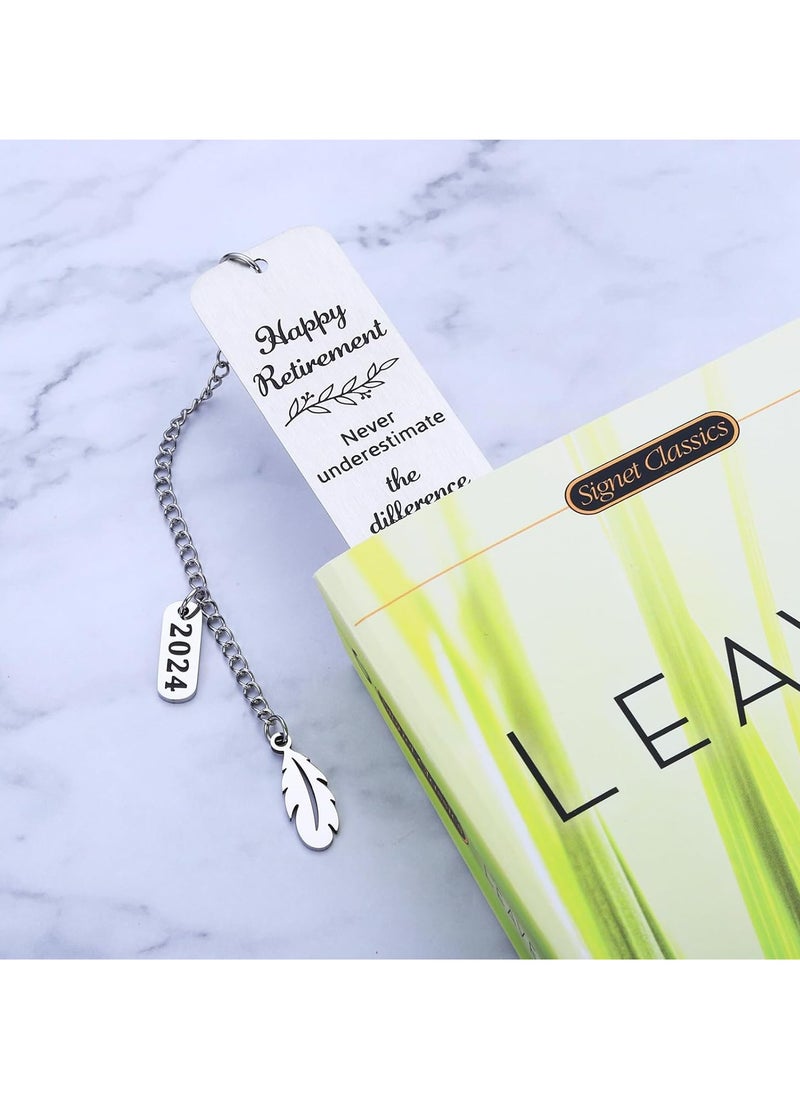 Oasisgalore Retirement Gifts for Women Men，Bookmarks for Book Lovers Bookmark  - Image 5