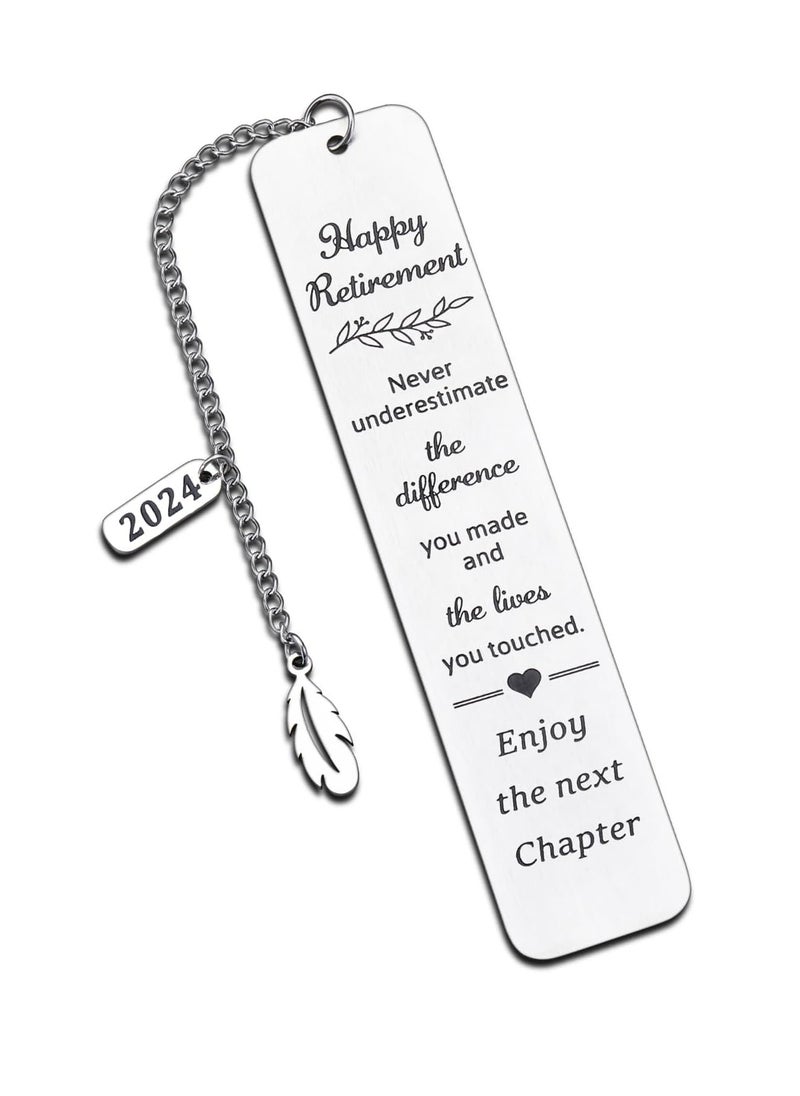 Oasisgalore Retirement Gifts for Women Men，Bookmarks for Book Lovers Bookmark  - Image 1
