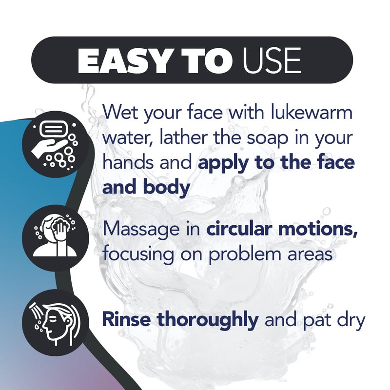 Asepxia Salicylic Acid & Activated Charcoal Bar Soap | Acne Treatment, Reduces Pimples & Blemishes, Deep Cleansing Facial Cleanser, Dries Out Acne, Prevents Breakouts, Face wash, 4 Oz, 5-Pack - Image 5