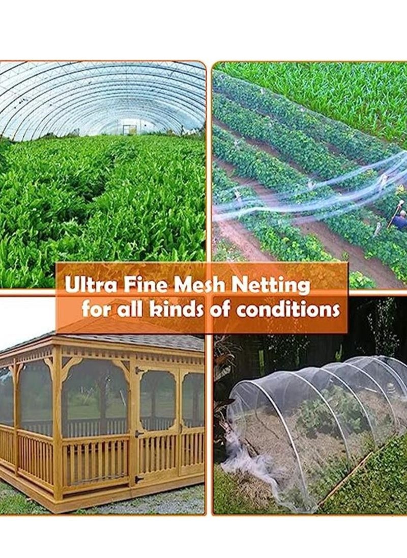 Generic - Ultra Fine Garden Mesh Netting, FARAER Plant Covers 8'x24' Garden Netting for Protect Vegetable Plants Fruits Flowers Crops Greenhouse Row Cover Protection Mesh Net Patio Gazebo Screen Barrier Net - Image 1