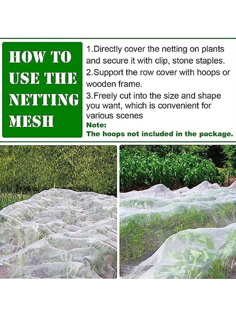 Generic - Ultra Fine Garden Mesh Netting, FARAER Plant Covers 8'x24' Garden Netting for Protect Vegetable Plants Fruits Flowers Crops Greenhouse Row Cover Protection Mesh Net Patio Gazebo Screen Barrier Net - Image 1