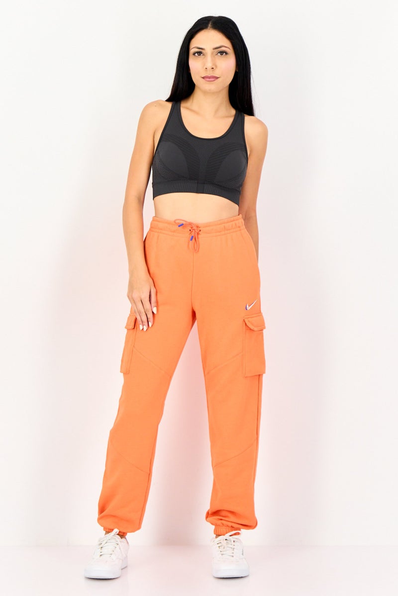 Nike Women Sportswear Fit Outdoor Sweatpants, Orange - Image 4