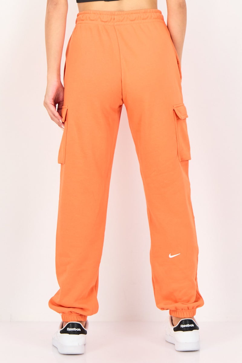 Nike Women Sportswear Fit Outdoor Sweatpants, Orange - Image 3