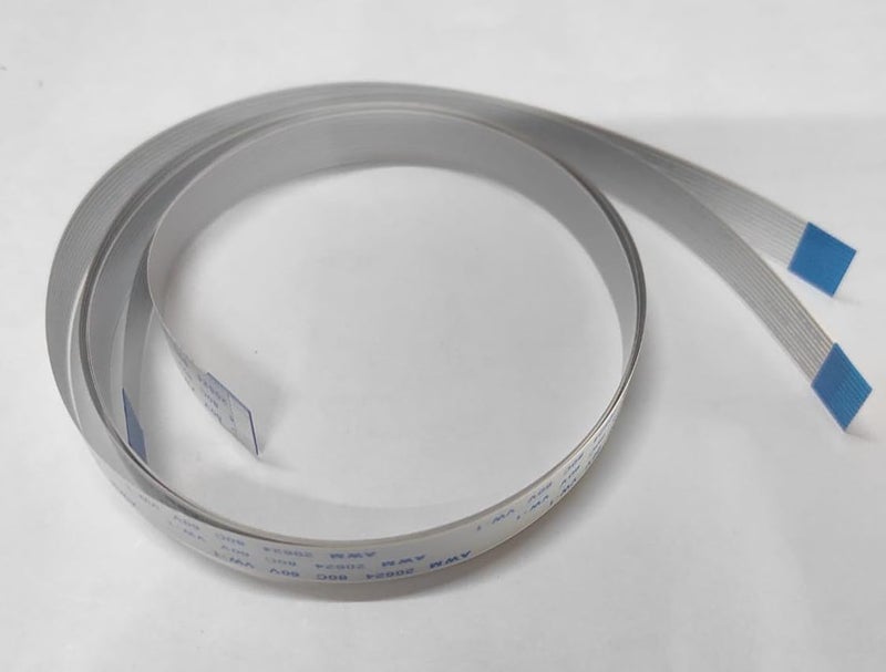 DLEIN 12 Pin 0.5 mm Pitch A-Type SAME Side pin (50CM-20 INCH) Length flat flexible FFC/FPC LVDS Ribbon Wire Flat Cable for Module Camera digital camcorders, laptops LCD TVs LCD monitors(1Pcs) - Image 1