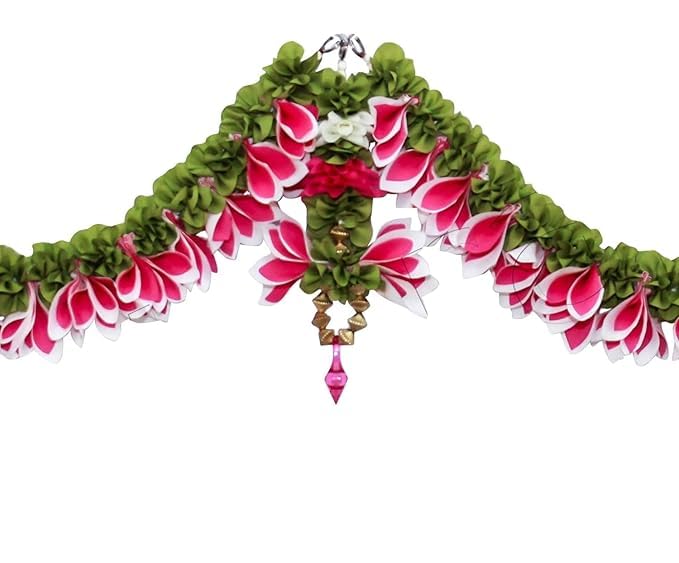 Generic SHRI MATAJI Store Champa Door Set Artificial Doorway toran/HangingToran, Doorway for Diwali, All Festivals Special Events, Home, Office, Wedding Haldi Mehndi Party Decorations and All Occasions.  - Image 3