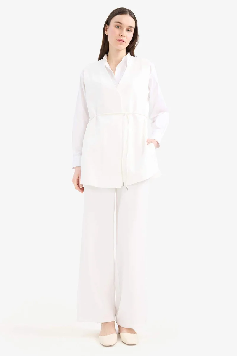 ديفاكتو Wide Leg Basic Trousers
