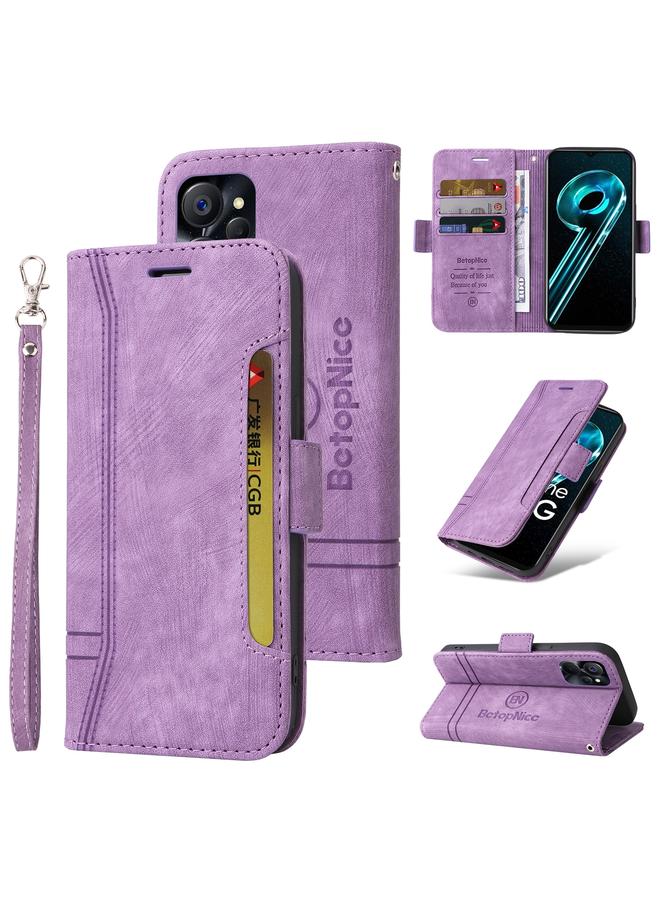 The Bros Case For Realme 9i 5G Dual-side Buckle Leather Phone Case