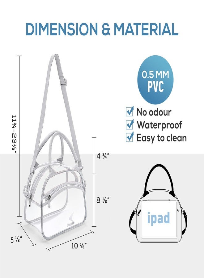 TOURIT Stadium Approved Clear Lunch Bag Transparent Bag with Adjustable Strap Clear Lunch Box for Women Men Work - Image 3