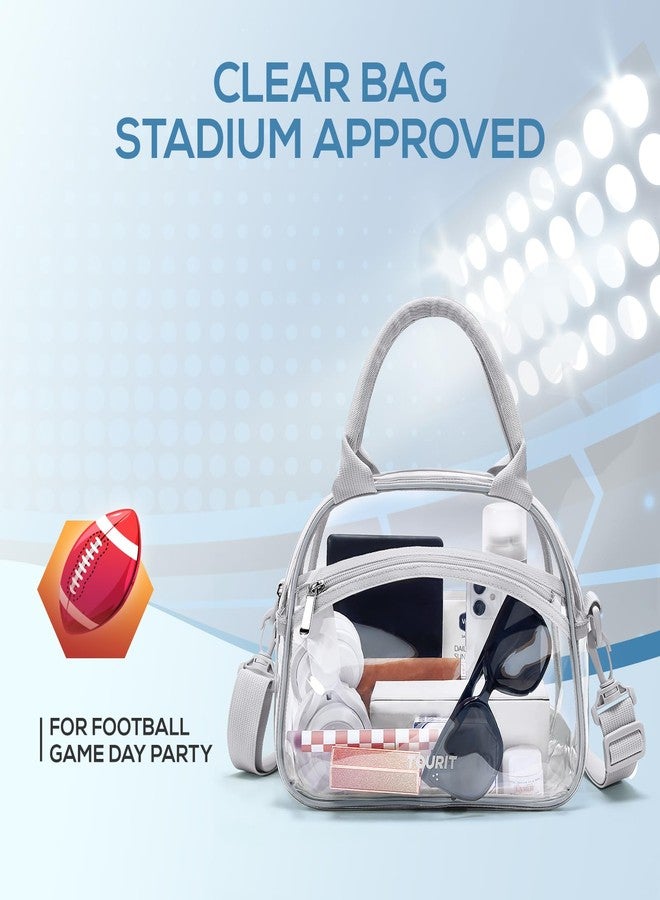 TOURIT Stadium Approved Clear Lunch Bag Transparent Bag with Adjustable Strap Clear Lunch Box for Women Men Work - Image 2