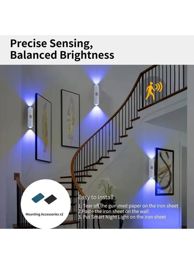 6Pcs RGB Gradient Cat Eye Sensor Lights Smart Color Changing Sunset LED Wall Light - Image 4