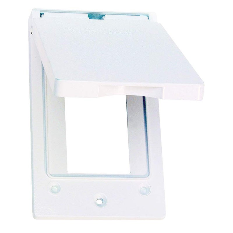 Sigma Electric White Sigma Engineered Solutions 14248WH 1Gang Vertical GFCI Weatherproof Cover No Size