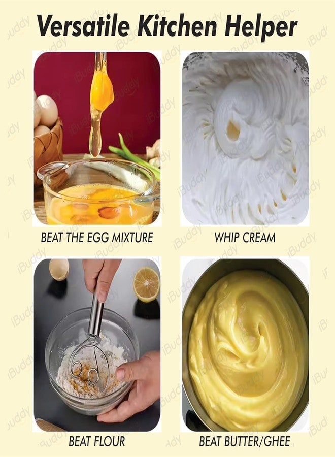 FAGVA Multifunctional Effortless Stainless Steel Dough Mixer with Hanging Hole Durable Time-Saving Mixing Stick Baking Tools Egg Beater for Home Kitchen Baking Accessories 1 Pcs - Image 5