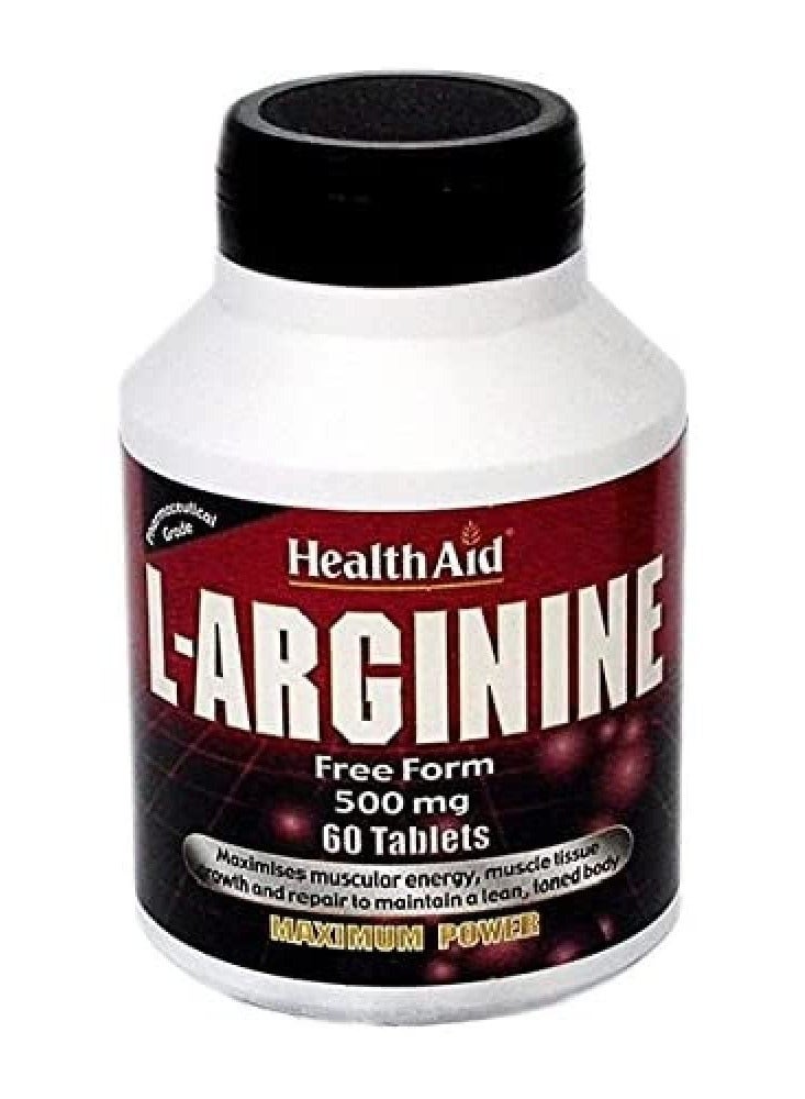 هيلث آيد أقراص ها إل-أرجينين ٥٠٠ مجم، ٦٠ قرصًا