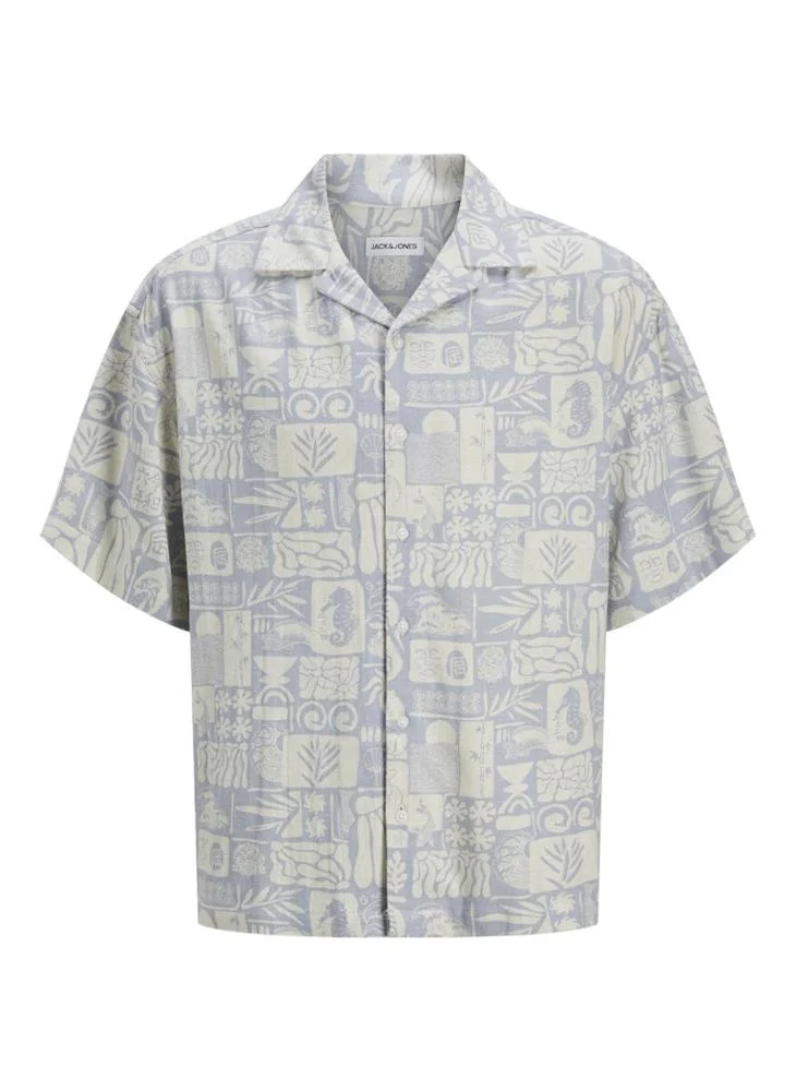 JACK & JONES Jjwayne Wayne Printed Regular Fit Shirt