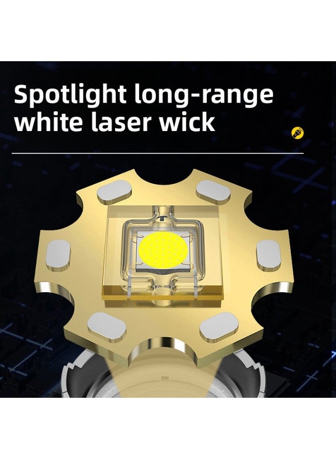Strong Flashlight Rechargeable Outdoor Super Bright P50 White Laser Long-range Household Rechargeable Condenser Waterproof Flashlight-Product Specifications:Sx27 Low Profile Version P50  - Image 5