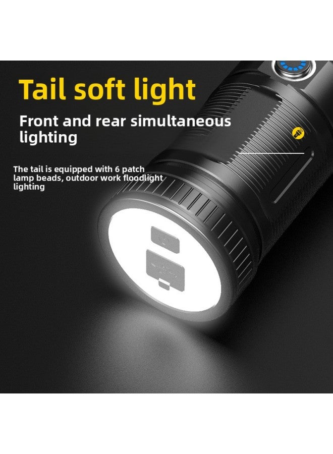 Strong Flashlight Rechargeable Outdoor Super Bright P50 White Laser Long-range Household Rechargeable Condenser Waterproof Flashlight-Product Specifications:Sx27 Low Profile Version P50  - Image 4