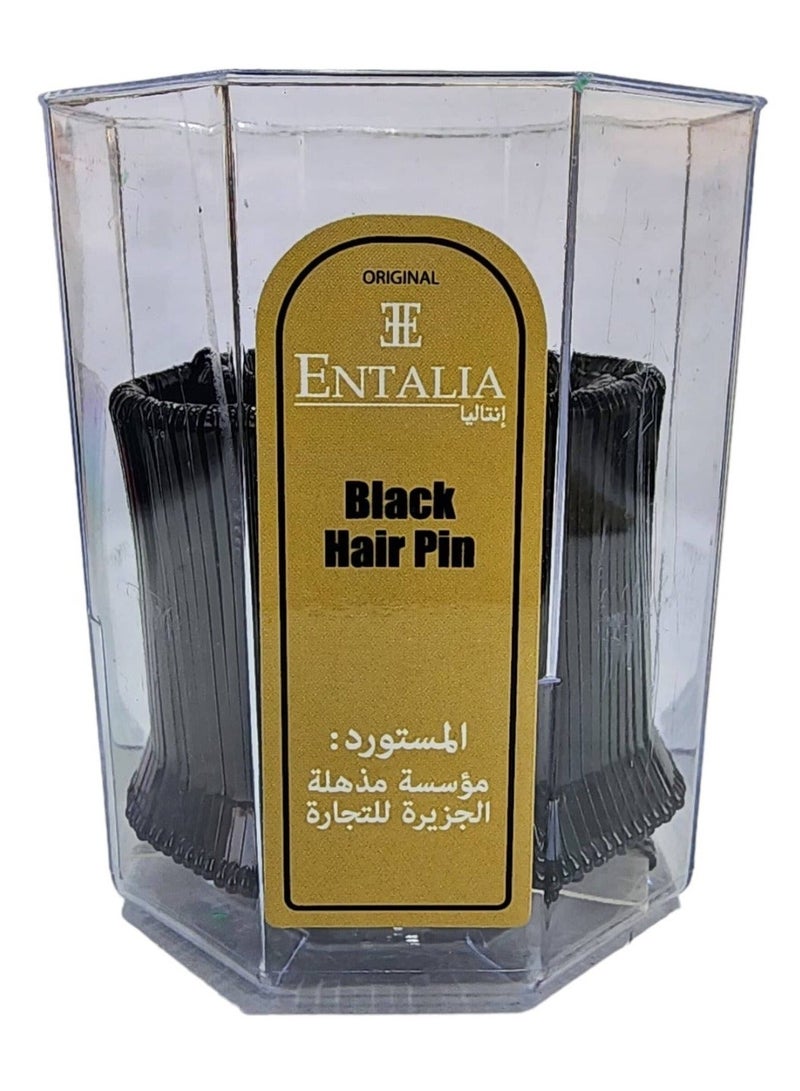 إنتاليا بنس شعر تايلاندي وسط لون أسود يحتوي على 215 حبة دبابيس شعر - Image 2