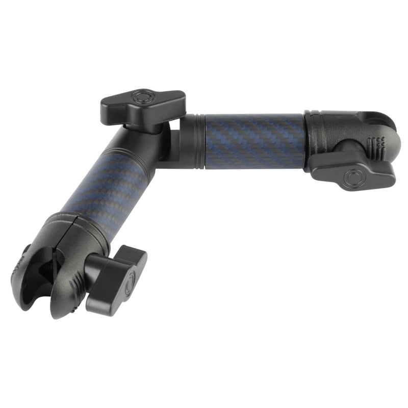 Bulletpoint Locking Adjustable Carbon Fiber Kevlar Mounting Arm with Articulating Joint Dual 20mm Socket Ends 4cmto4cm - Image 2