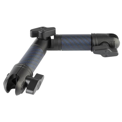 Bulletpoint Locking Adjustable Carbon Fiber Kevlar Mounting Arm with Articulating Joint Dual 20mm Socket Ends 4cmto4cm - Image 1