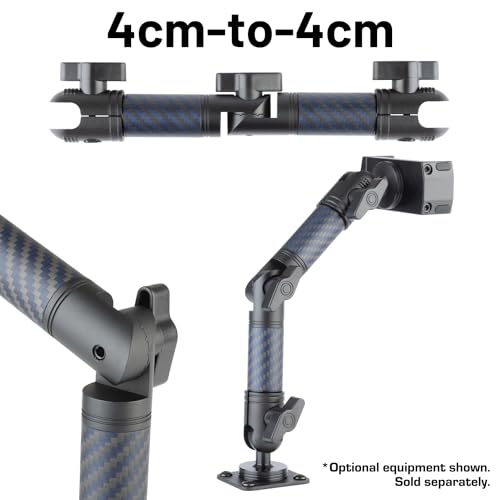 Bulletpoint Locking Adjustable Carbon Fiber Kevlar Mounting Arm with Articulating Joint Dual 20mm Socket Ends 4cmto4cm - Image 3