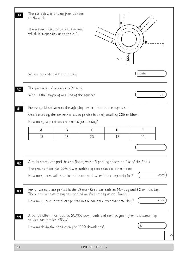 null - 11+ Mathematics Tests Ages 10-11 - Image 1