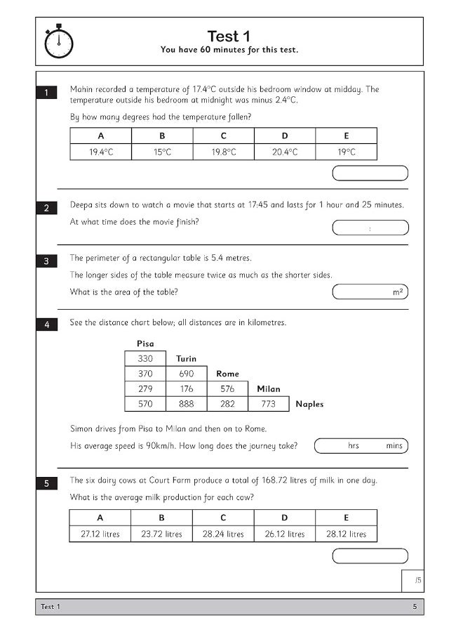 null - 11+ Mathematics Tests Ages 10-11 - Image 1