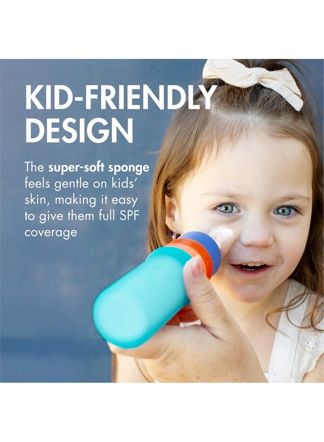 Boon Yuvi Sunscreen Applicator for Kids - Refillable and Spill Proof Kids Sunscreen Brush with Soft Foam Sponge - Summer Beach Essentials for Vacation - 3 Oz Travel Size - 1 Count - Image 3