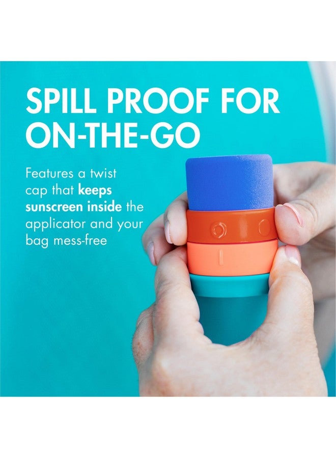 Boon Yuvi Sunscreen Applicator for Kids - Refillable and Spill Proof Kids Sunscreen Brush with Soft Foam Sponge - Summer Beach Essentials for Vacation - 3 Oz Travel Size - 1 Count - Image 5