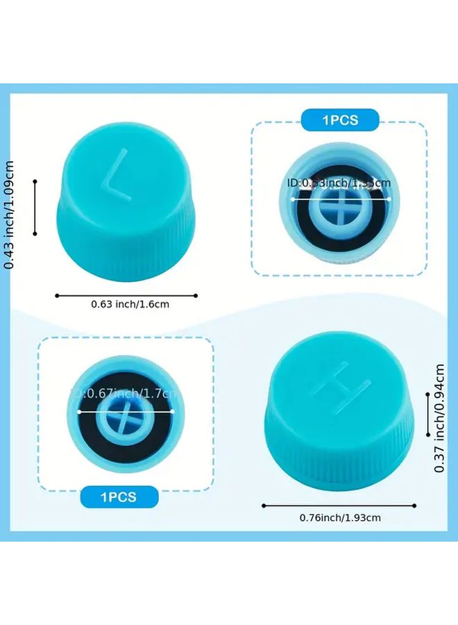 2 Car Air Conditioning Valve Covers Dust Proof AC Cover With Built In Gaskets High And Low Pressure Covers For R134A Systems - Image 2