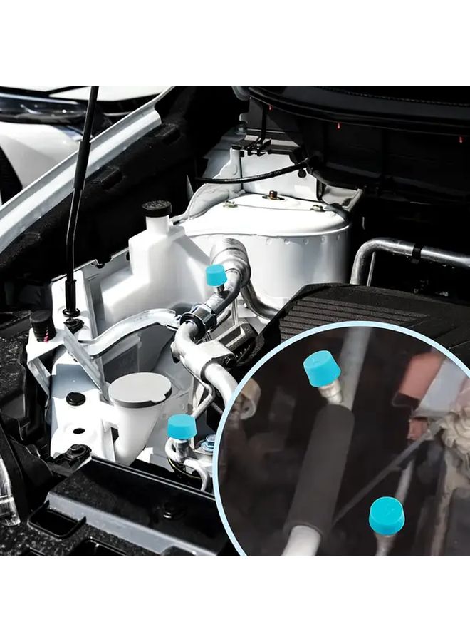 2 Car Air Conditioning Valve Covers Dust Proof AC Cover With Built In Gaskets High And Low Pressure Covers For R134A Systems - Image 5