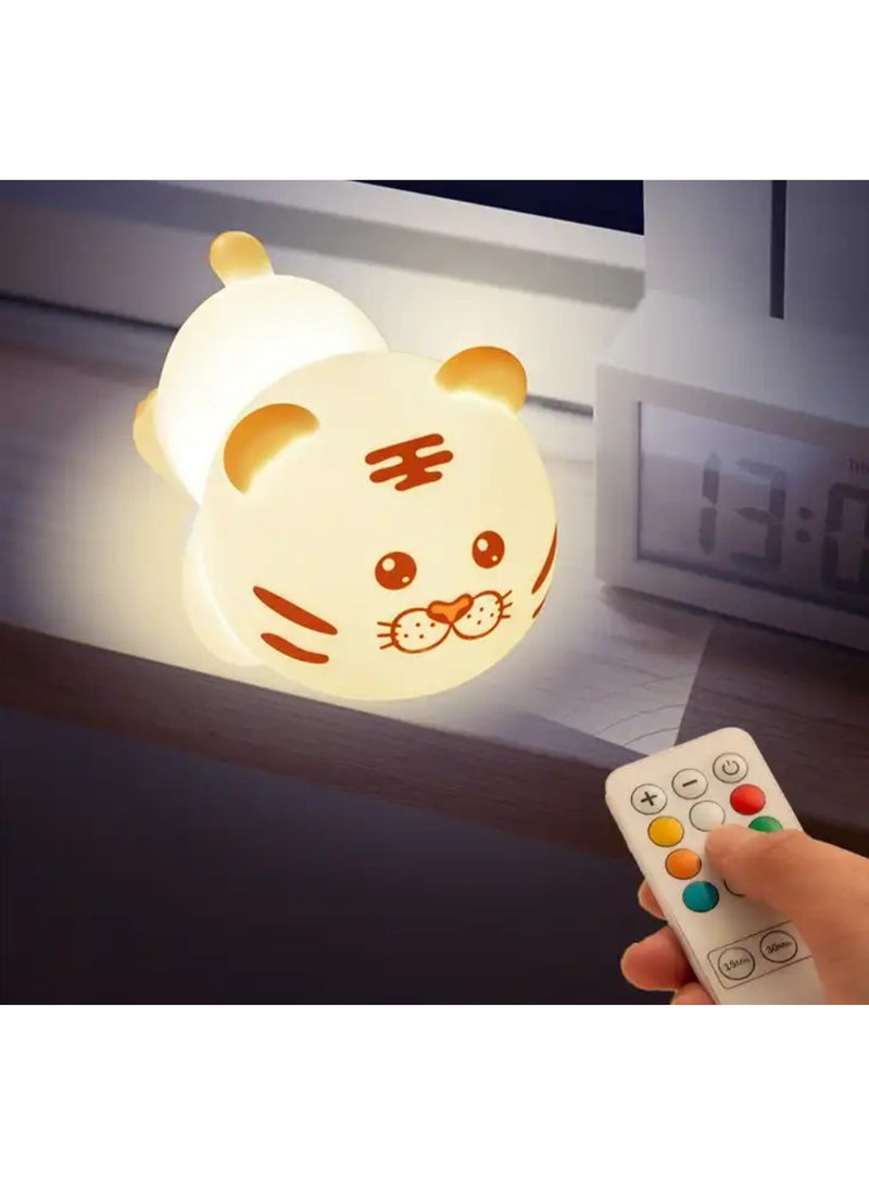 Tiger night light 7 Colour Changing with remote Portable USB Chargeable adjustable brightness - Image 2