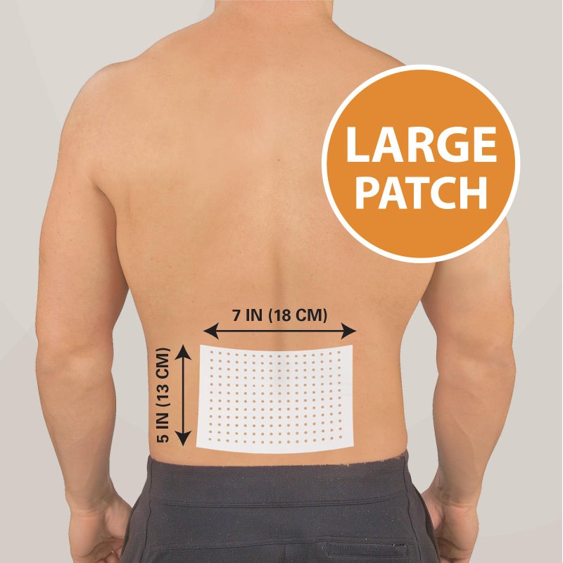 HealthWise Targeted Warming Capsaicin Heat Patch | Back & Large Areas | 20-Count | 5.25â€ x 7â€ | Topical Analgesic | Soothes Minor Aches and Pains - Image 5