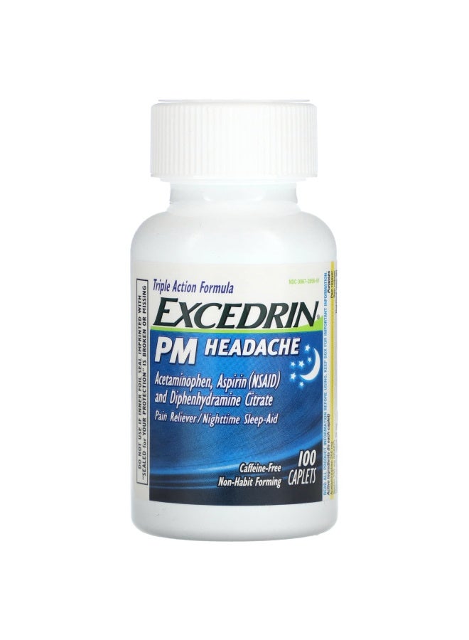 EXCEDRIN Excedrin, PM Headache, 100 Caplets - Image 4