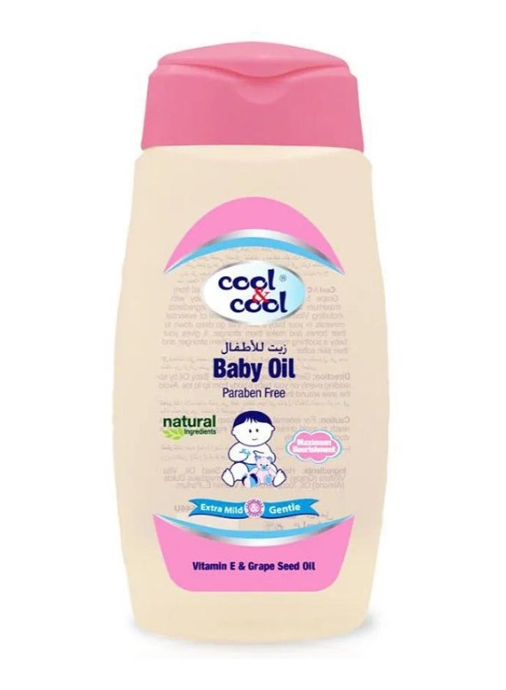 كول اند كول زيت أطفال خالي من البارابين 250 مل - Image 1