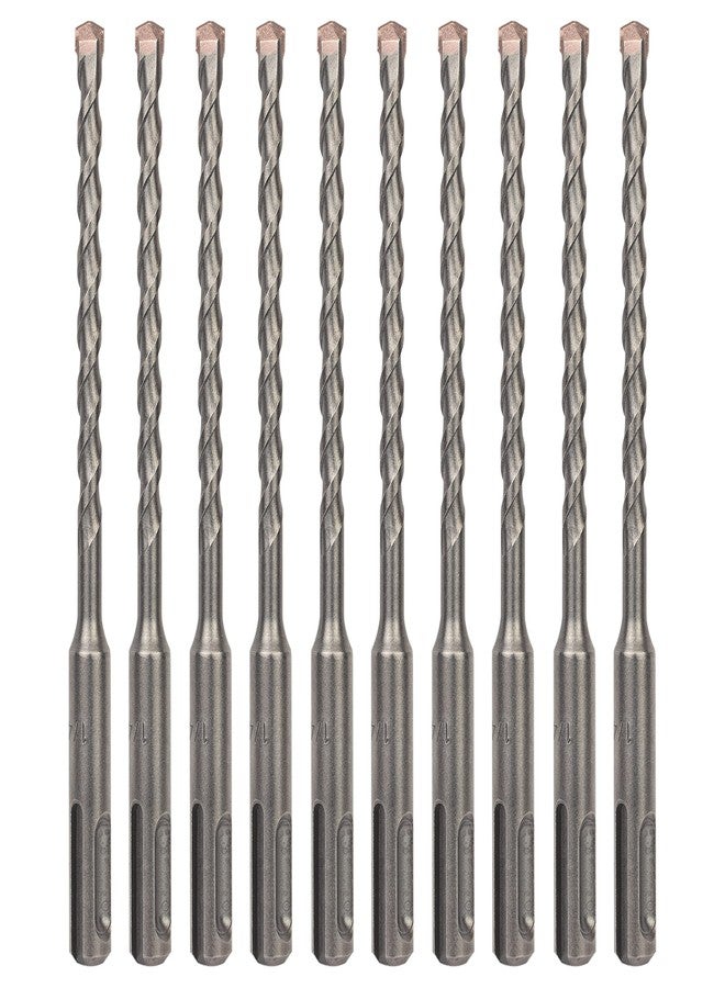 Sabre Tools 10-Pack 1/4 Inch x 6 Inch SDS Plus Rotary Hammer Drill Bits, Carbide Tipped for Brick, Stone and Concrete (1/4” x 4" x 6") - Image 1