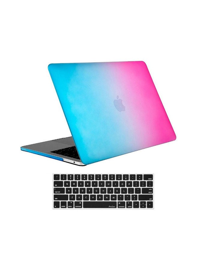 NIBEMINENT Carrying Case With Keyboard Cover For Apple Macbook Pro Rainbow