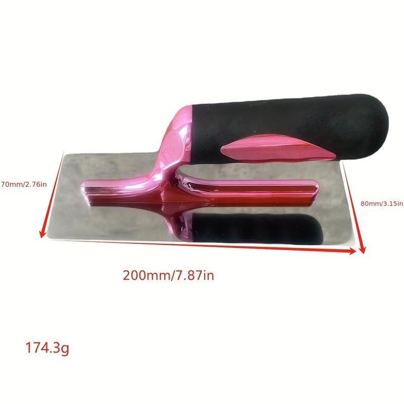 Pink 9 45inch Stainless Steel Drywall Trowel Putty Knife Mud Scraper Wall Finishing Painting Tool - Image 4